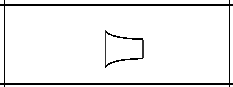 P&ID symbol for nozzle